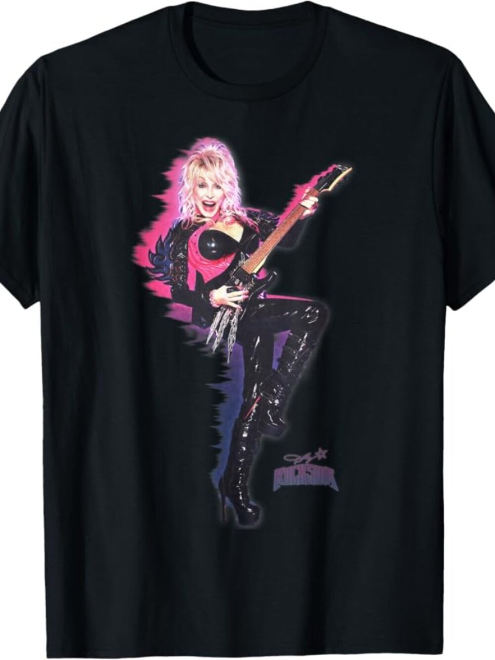 Dolly Parton Rockstar on Fire T-Shirt